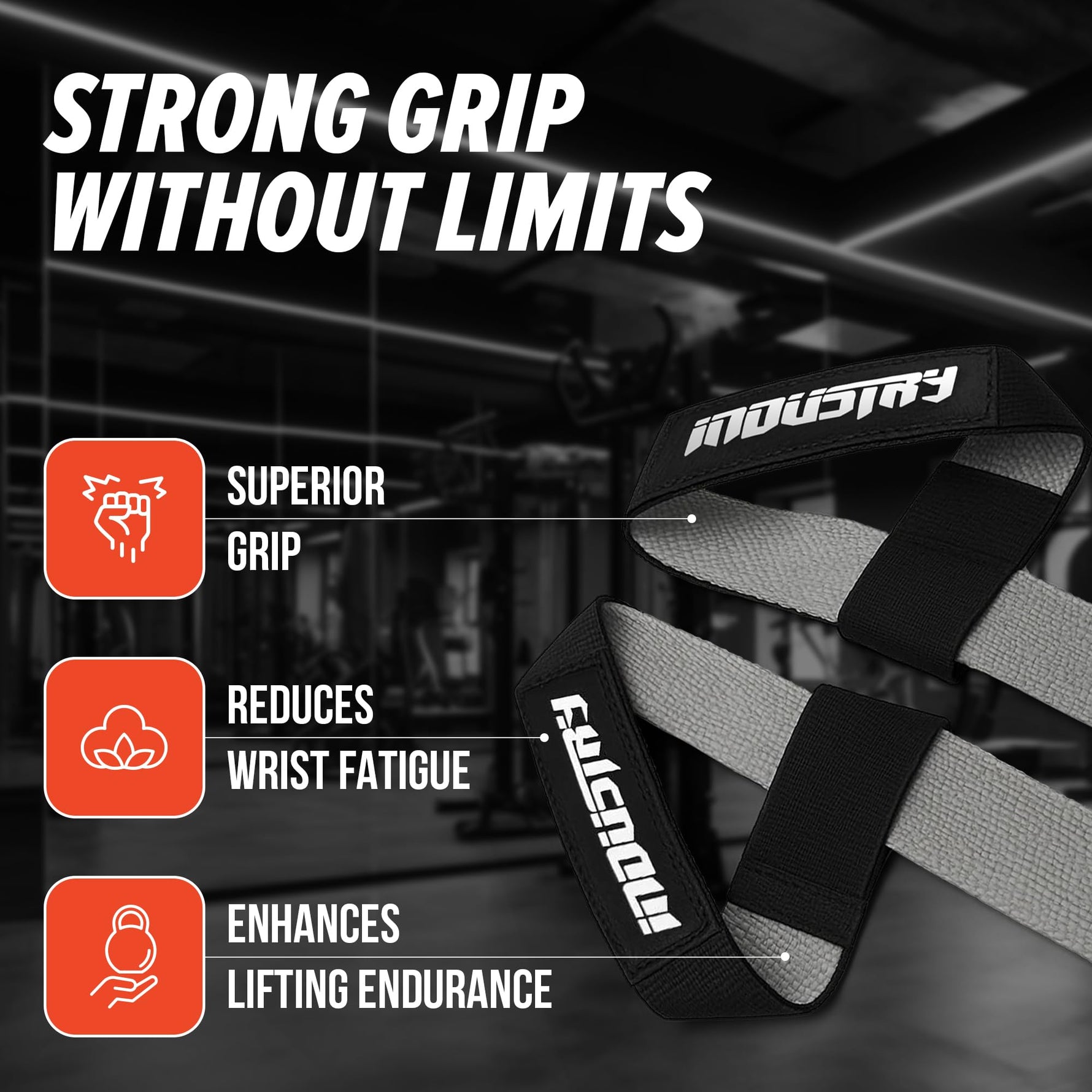 Industry Pro Dual-Ply Lifting Straps - Sold as Pairs