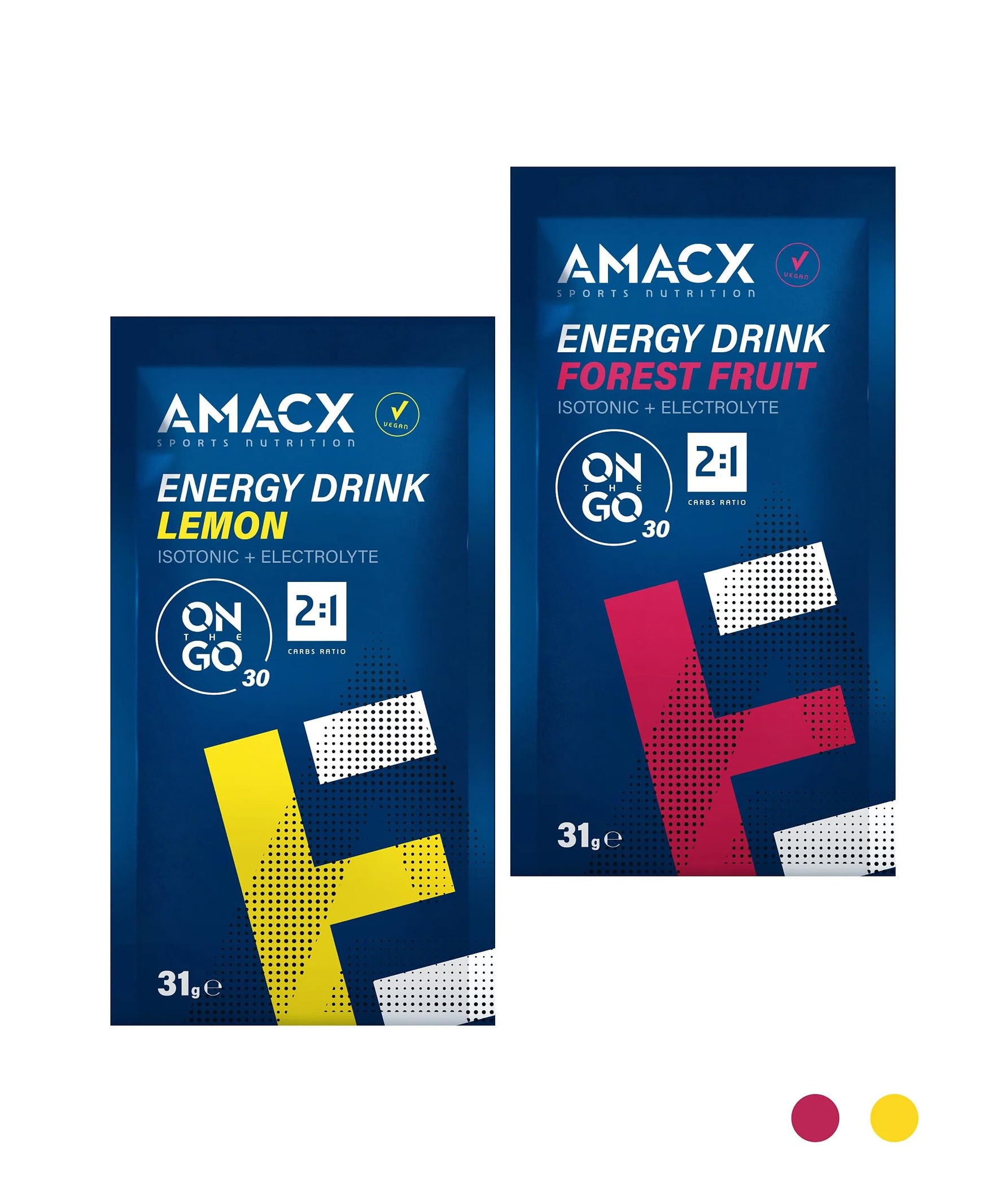 Amacx Energy Drink On-The-Go Sachets - 12 x 31g Packets