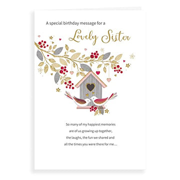 Regal Publishing Classic Birthday Card Sister - 9 x 6 inches