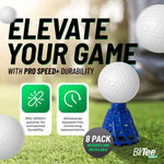 BirTee PRO Speed PLUS Golf Simulator / Winter Tees - 8 Pack