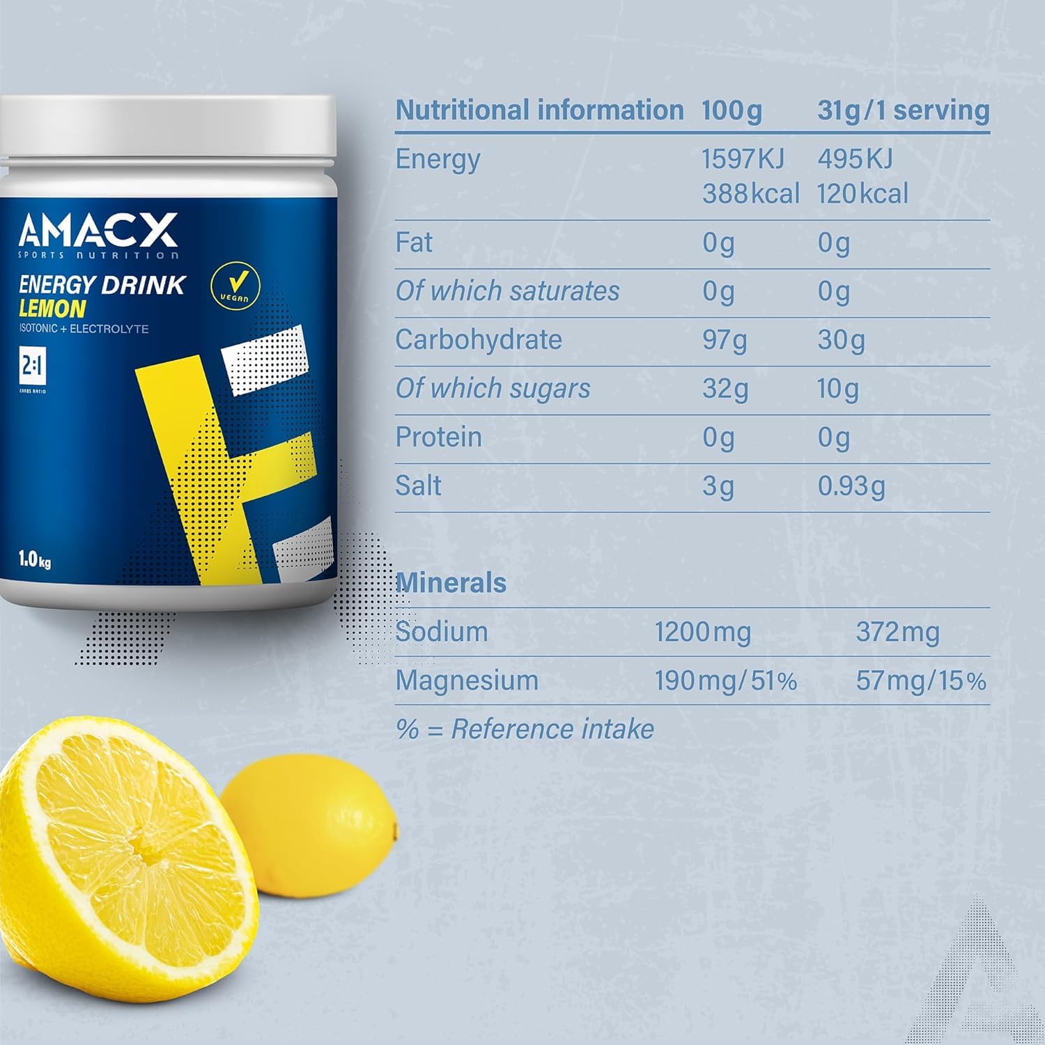 AMACX Energy Drink Powder - 1 kg