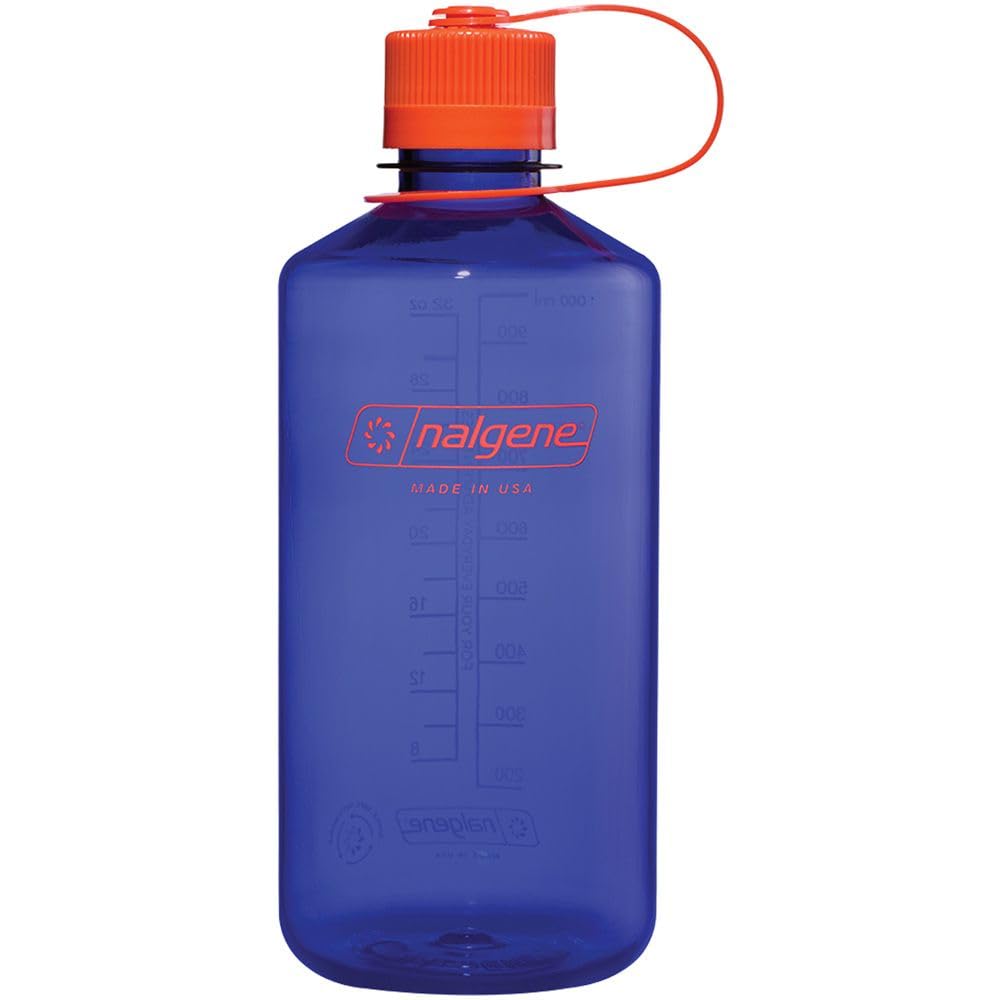 Nalgene Sustain Tritan BPA-Free Water Bottle Made with Material Derived from 50% Plastic Waste, 32 OZ, Narrow Mouth, Periwinkle-1
