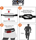 SPIbelt Large Pocket Running Belt for Women Men, Phone Holder for Running, Running Fanny Pack for Women Men, Holder for Phone, Running Waist Pack, No Bounce, Anthracite with Black Zipper, XL-6