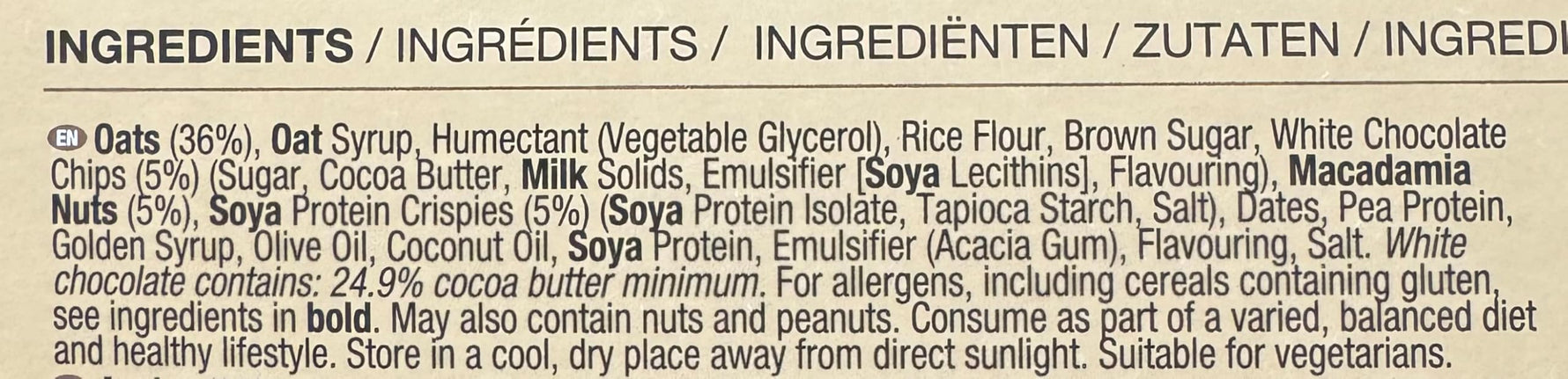 SiS Energy Oat Bar - Pack of 4 x 70g Bars