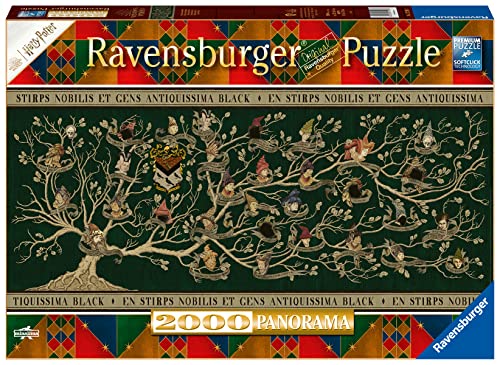 Ravensburger Puzzle 17299 - Family Family Tree - 2000 Pieces Harry Potter Panorama Puzzle for Adults and Children from 14 Years