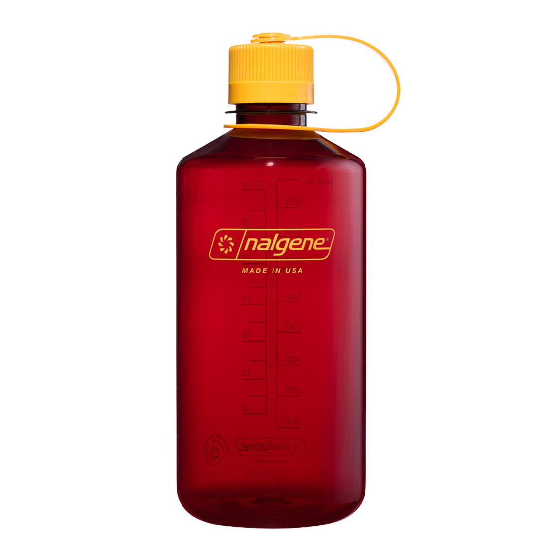 Nalgene Water Bottle - Lightweight Sustain Tritan BPA-Free Shatterproof Bottle for Backpacking, Hiking, Gym, 32 OZ, Narrow Mouth, Laker-1