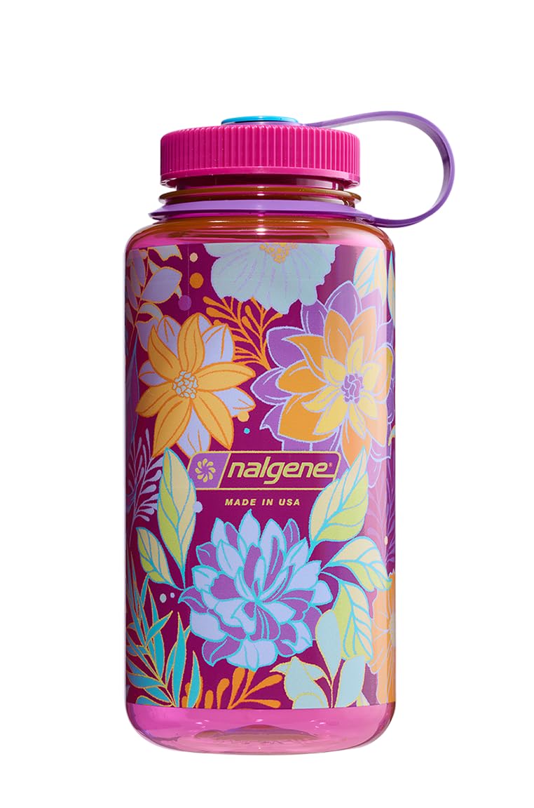 Nalgene Water Bottle 'WH Sustain' – 1 Litre Botanical Florals-1