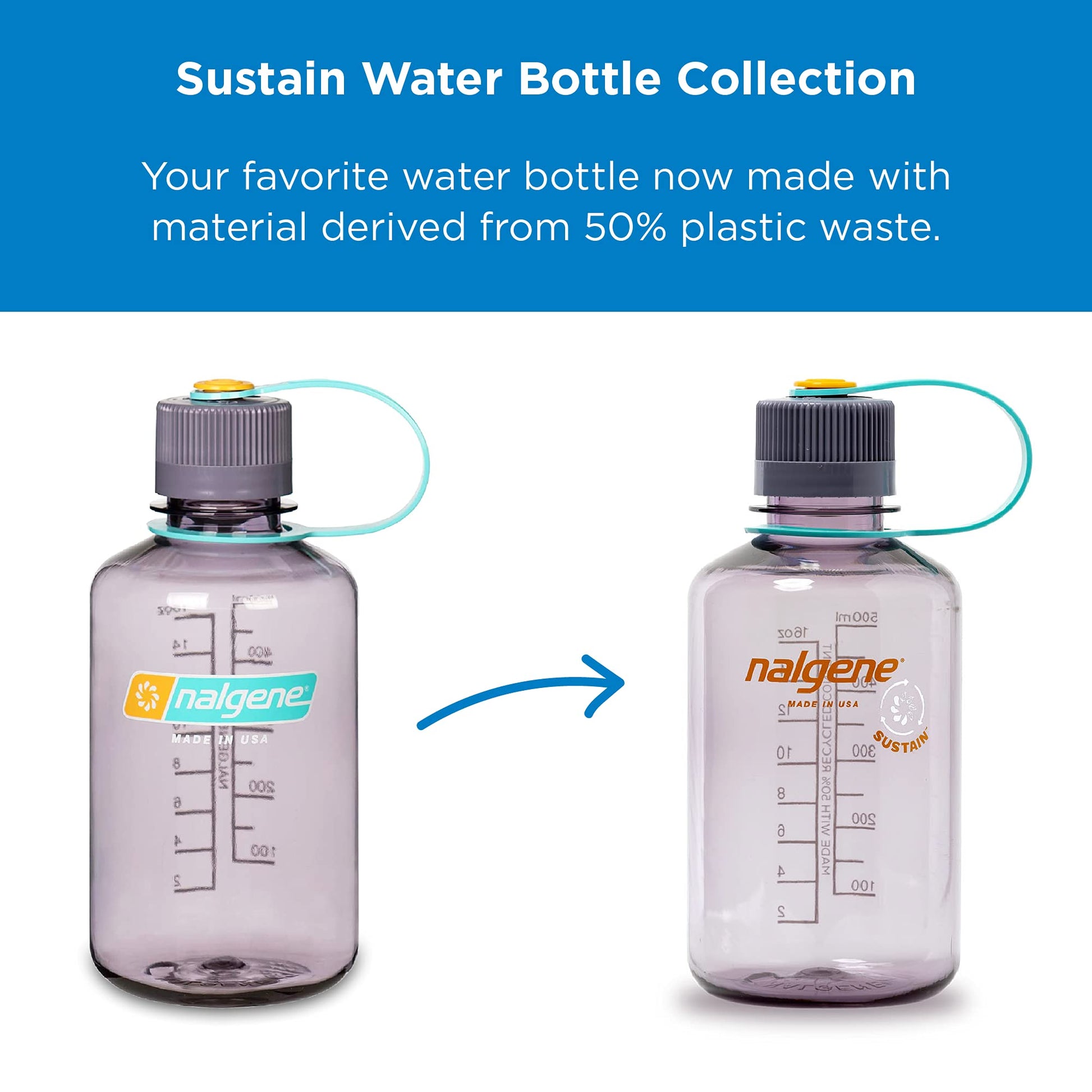 Nalgene EH Sustain Bottle clementine 0,5 L-2