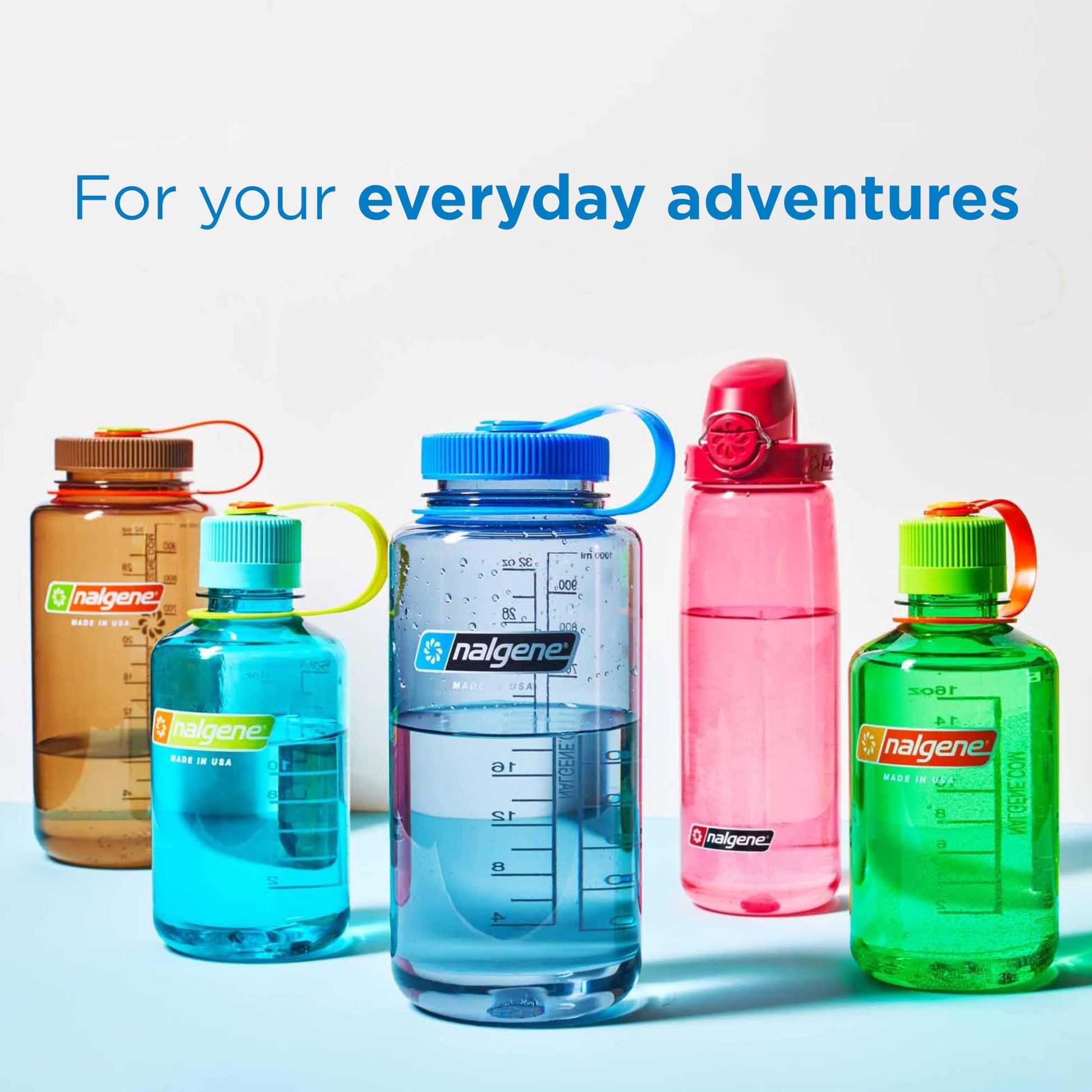 Nalgene Sustain Tritan BPA-Free Water Bottle Made with Material Derived from 50% Plastic Waste, 16 OZ, Narrow Mouth, Purple-3
