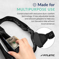 Fitletic Blitz Phone Holder Bum Bag Lightweight and Sleek Running Belt with Dual Adjustable Strap Unisex Waist Bag for Men and Women Ideal Sport Bag for Travel and Outdoor Activities, Black-6
