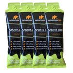 Mountain Fuel Sports Jelly Hydrogel Energy Gel Pouch - 20g of Carbs & Electrolytes - Mineral-Rich Hydration Boost - Vegan, Gluten-Free Performance Fuel - 4 Pack