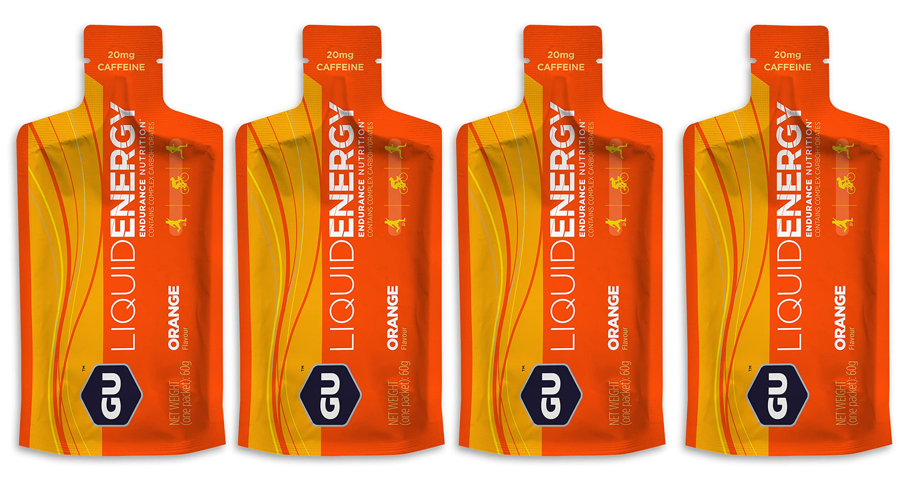 GU Energy Liquid Gels - 4 x 60g Gel Taster Pack