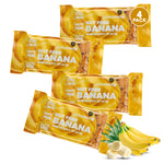 Getbuzzing Nut Free Oat Flapjacks - Gluten Free Healthy Snacks - Energy Bars For Running, Cycling, Gym - Pack of 4 x 62g