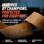 Team Industry x Underdown L325 Signature Edition Tan Leather Deadlift Wrist Wraps 