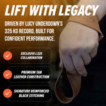 Team Industry x Underdown L325 Signature Edition Tan Leather Deadlift Wrist Wraps 