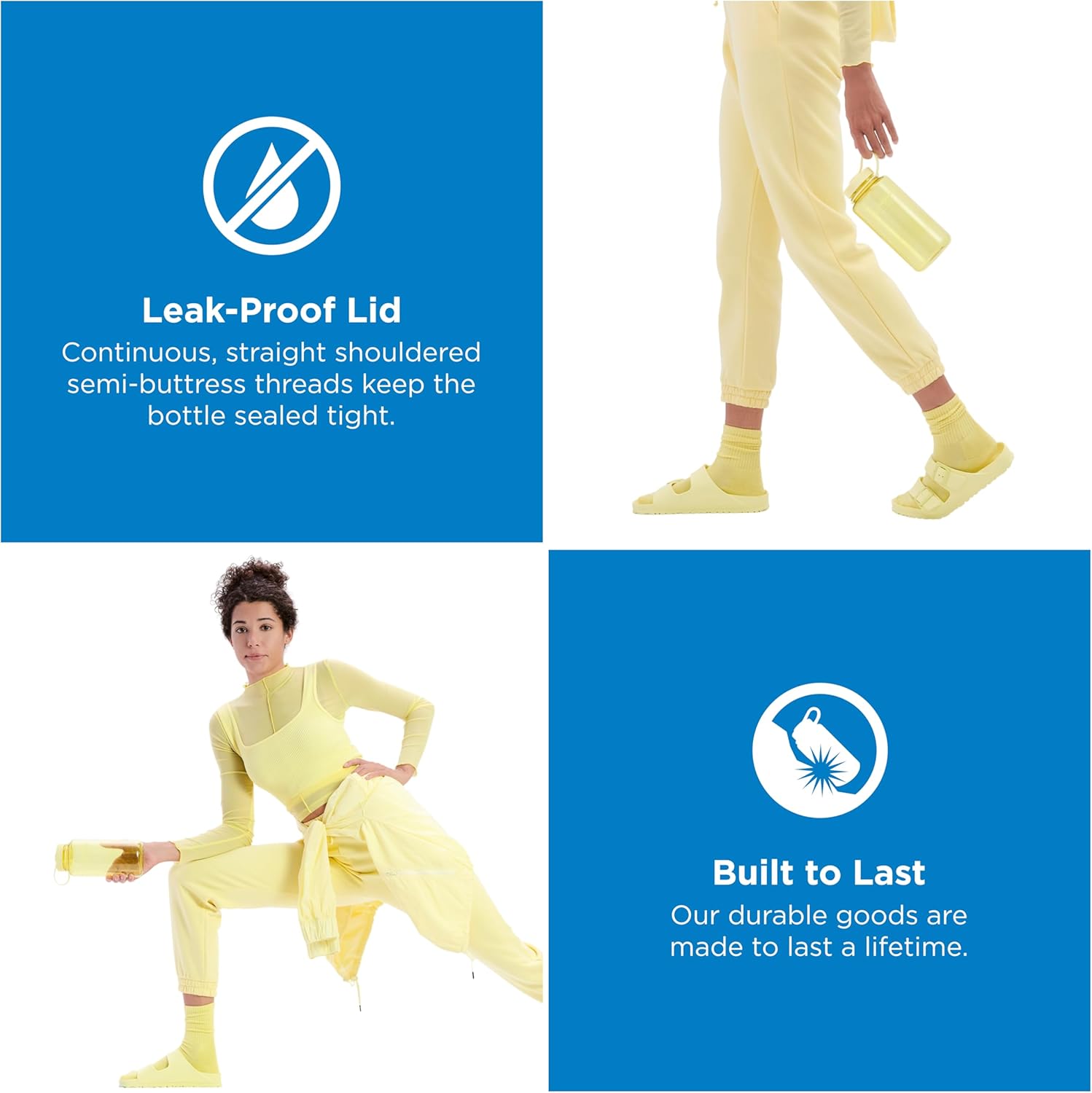 Nalgene MONOCHROME Wide Mouth Water Bottle - 1L / 32oz