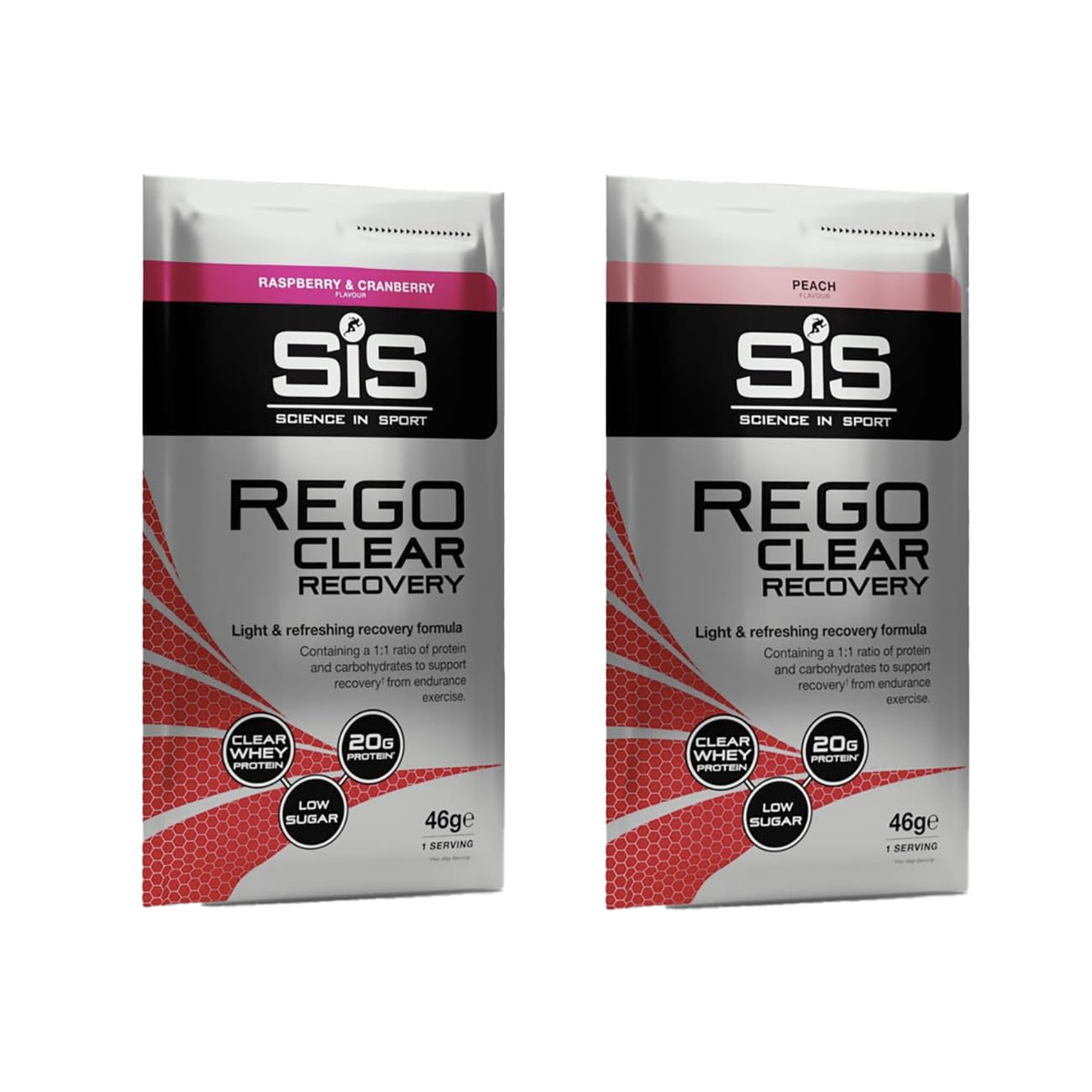 SIS REGO Clear Recovery - Clear Whey Protein Shake Powder - 46g Single Serving Sachets
