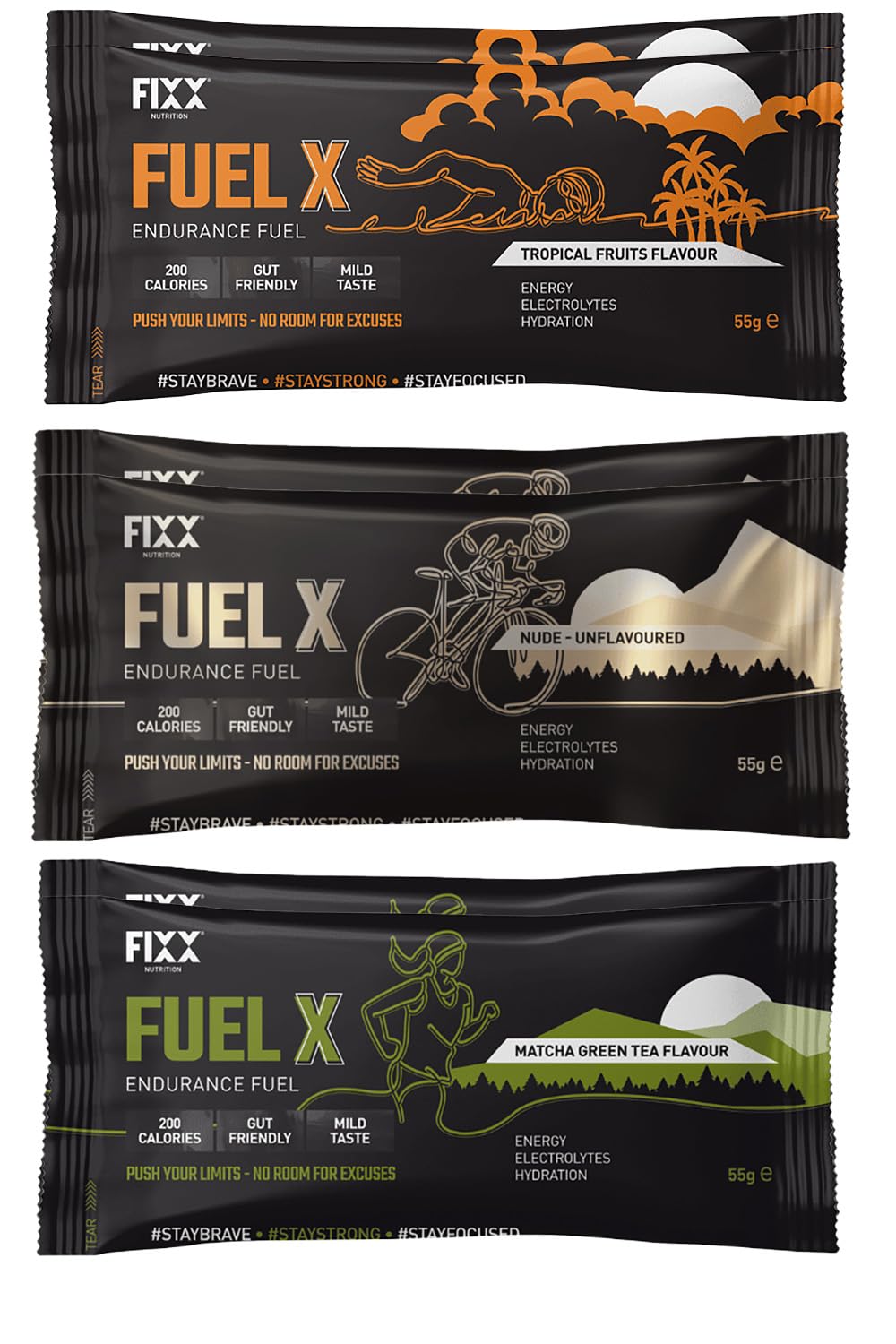 Fixx Nutrition Fuel X Endurance Fuel - 6 x 55g Sachets