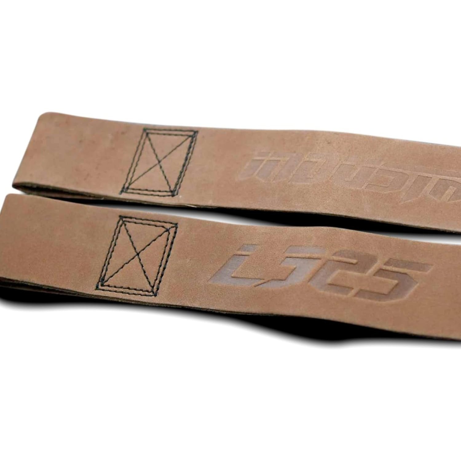 Team Industry x Underdown L325 Signature Edition Tan Leather Deadlift Wrist Wraps 
