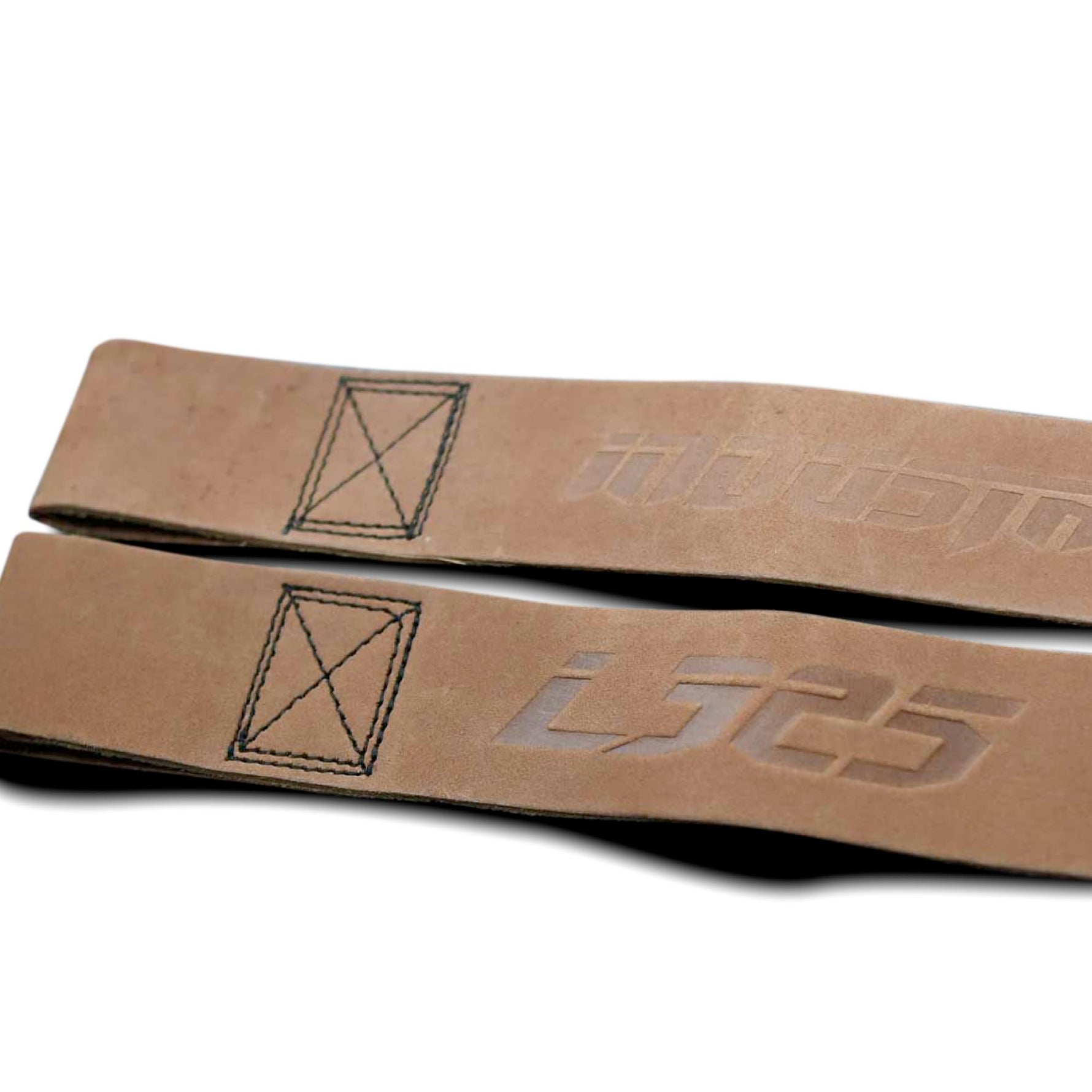 Team Industry x Underdown L325 Signature Edition Tan Leather Deadlift Wrist Wraps 