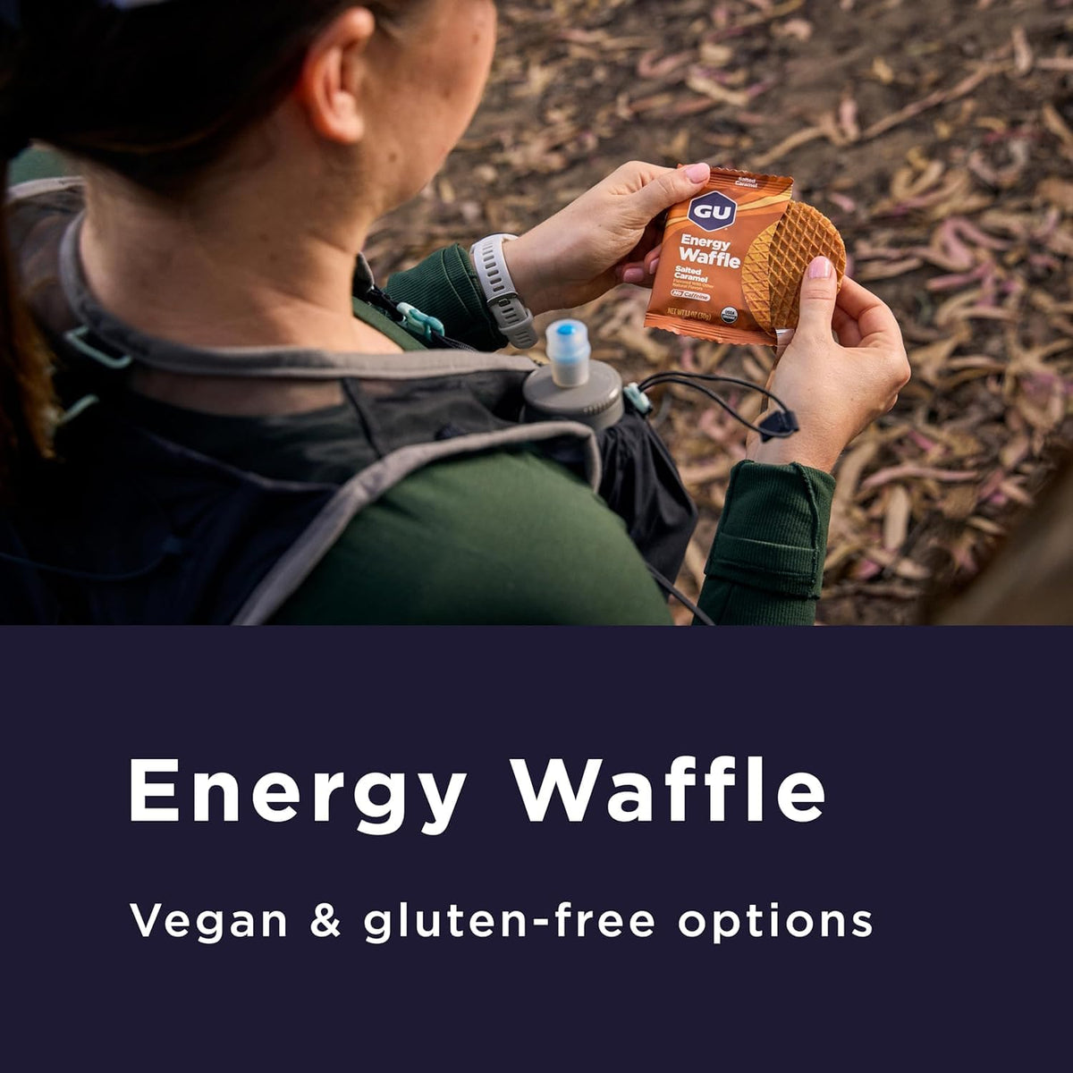 GU Energy Caramel Coffee Stroopwafel Dutch Style Syrup Waffle - Pack of 16