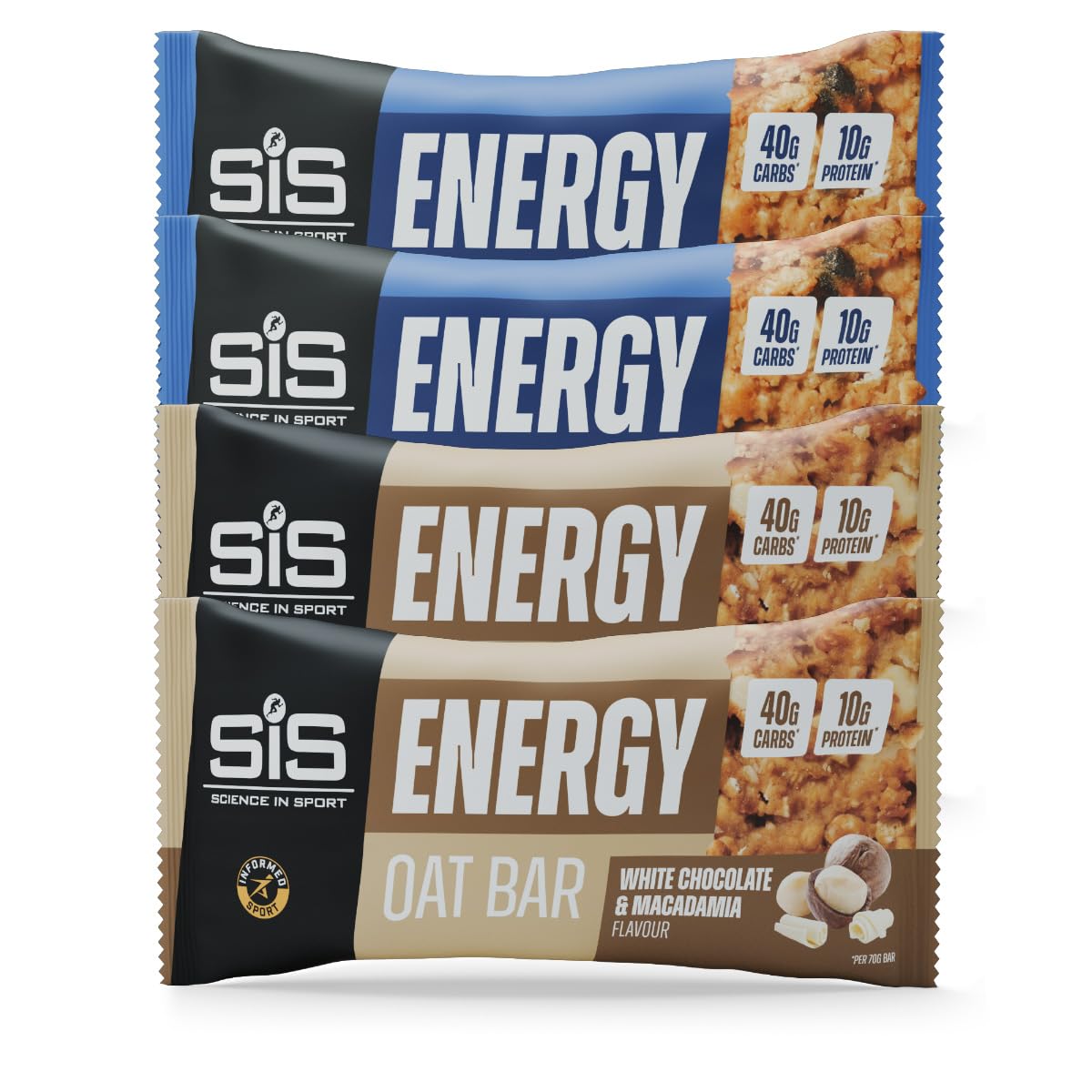 SiS Energy Oat Bar - Pack of 4 x 70g Bars