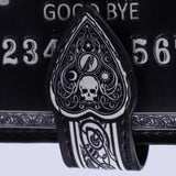 Spirit Board Embossed Purse / Ouija Wallet Black 18.5cm