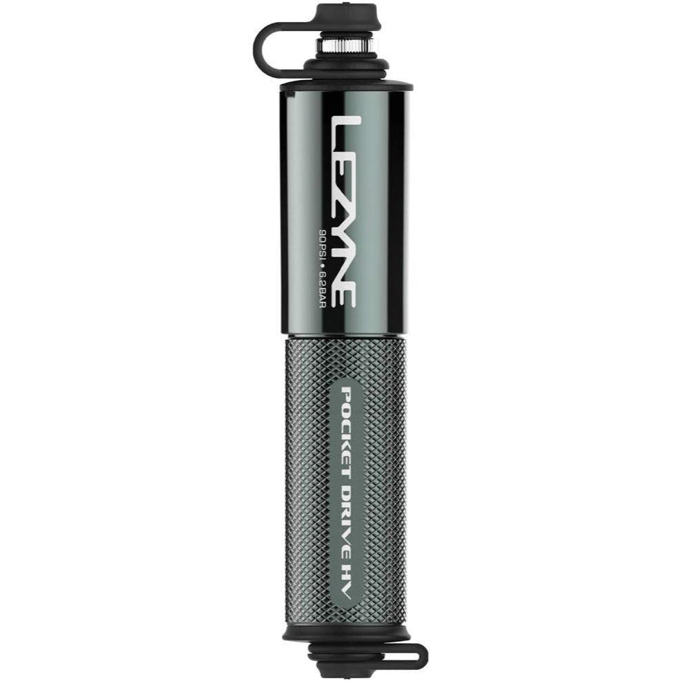 Lezyne Pocket Drive HV Mini Pump in Grey High Volume, Grey