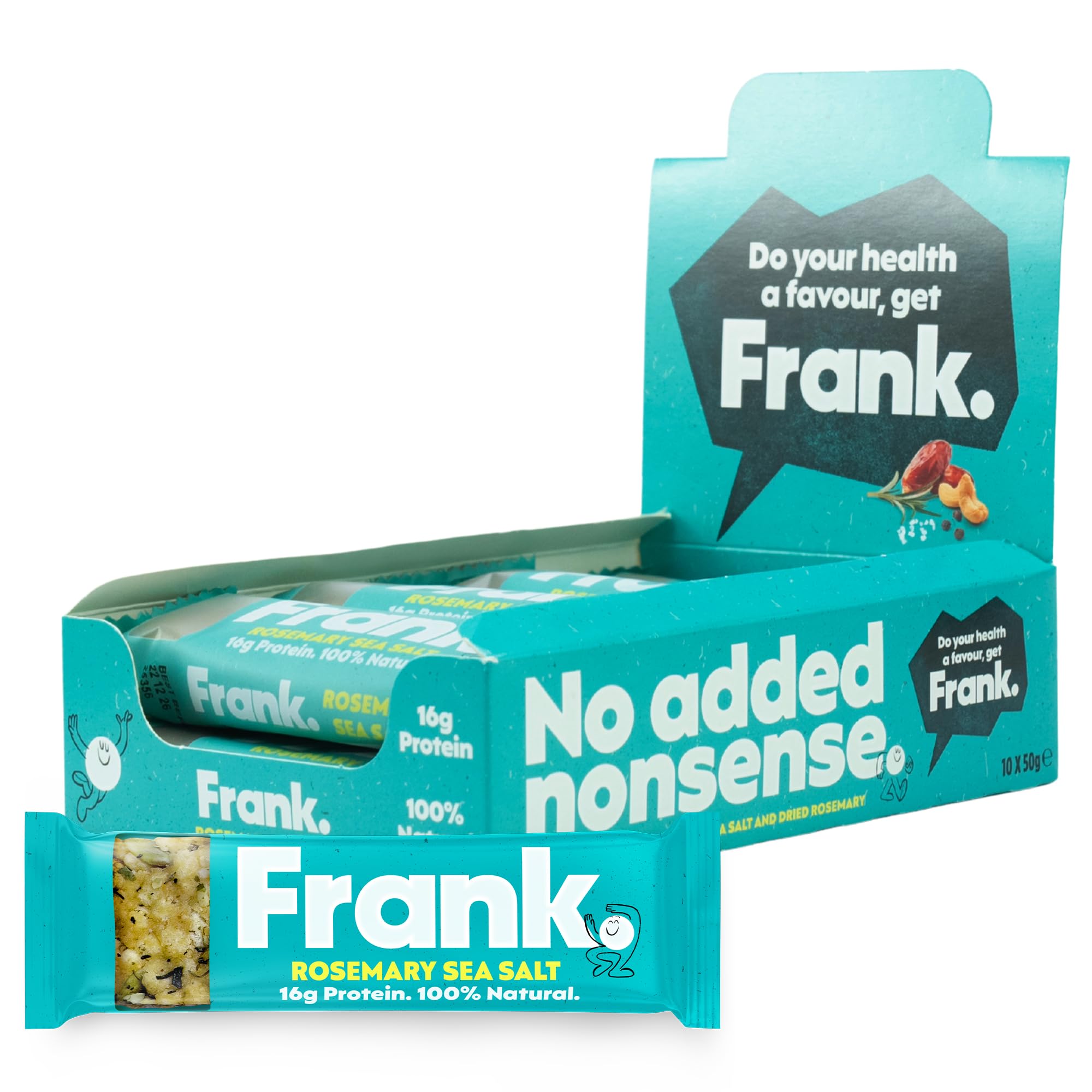 Frank Savoury High Protein Bars - 10 x 50g Multipack