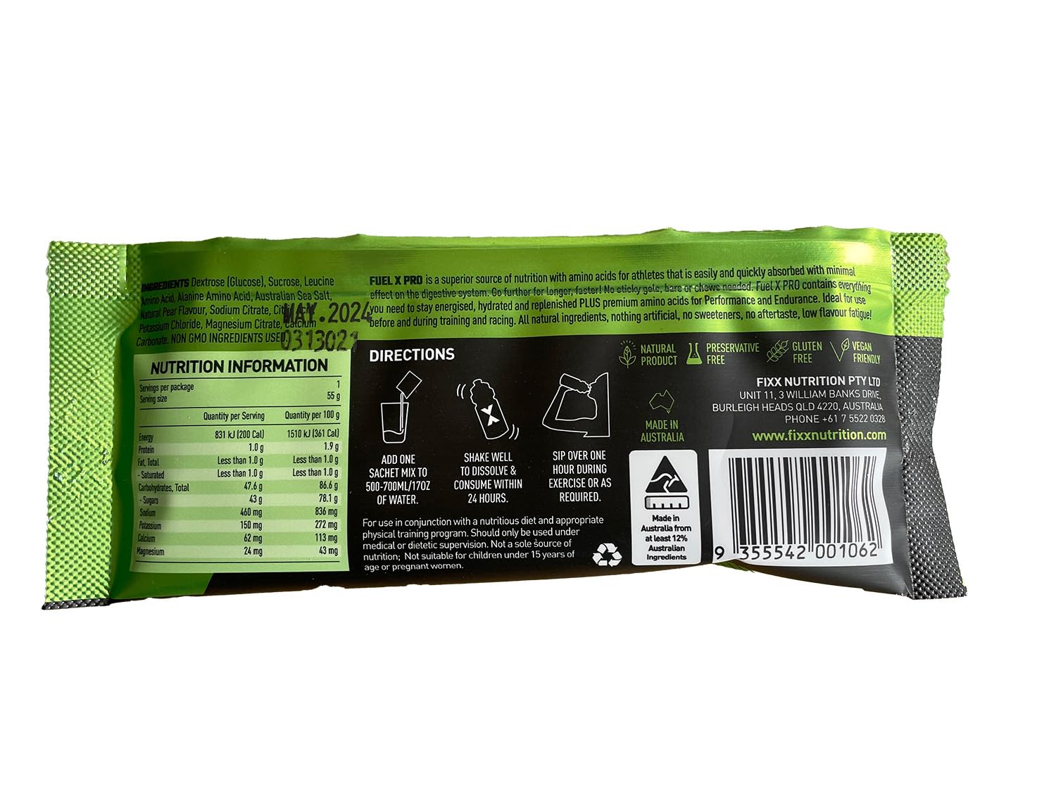 Fixx Nutrition Fuel X Pro - 6 x 55g Sachets