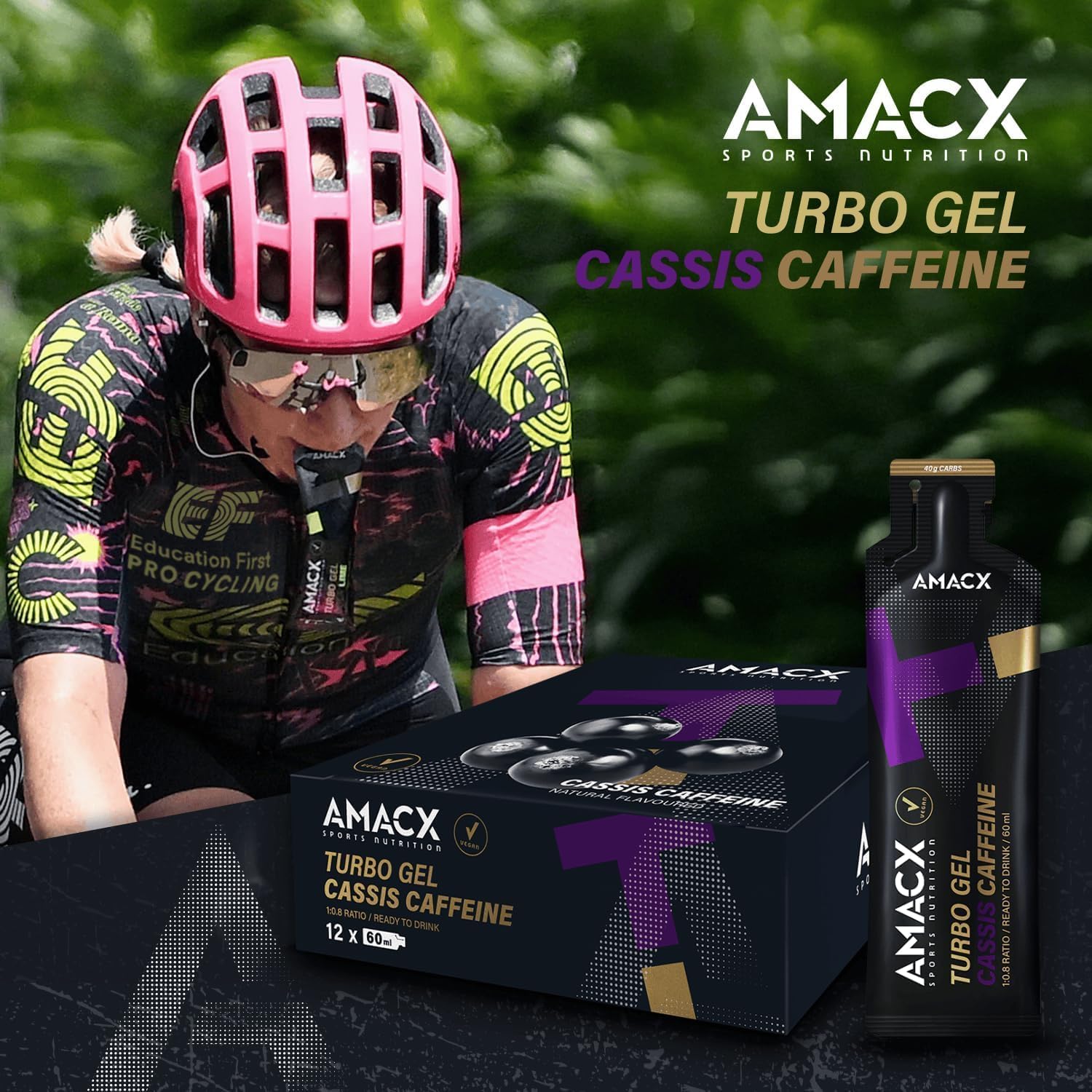 Amacx Turbo Energy Running Gels - 3 x 60ml