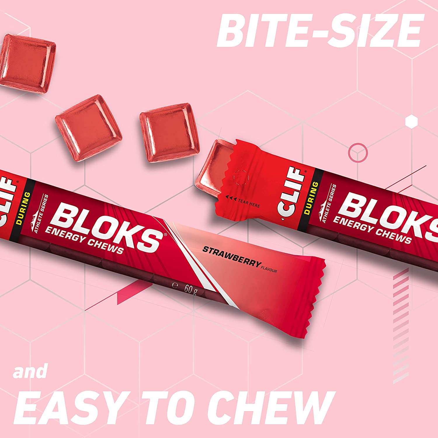 Clif Bar Shot Bloks Strawberry 60g (Pack of 7)