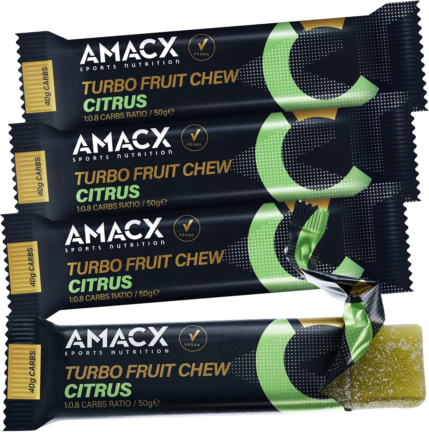 AMACX Turbo Fruit Chew Bar - 4 x 50 g