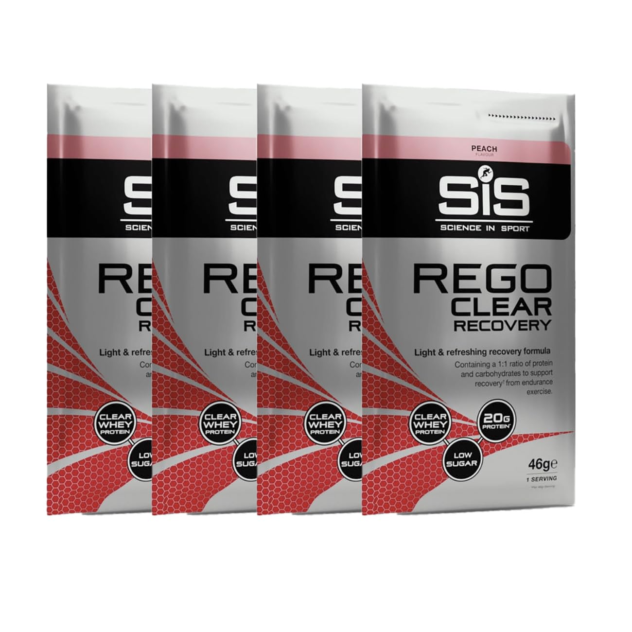 SIS REGO Clear Recovery - Clear Whey Protein Shake Powder - 46g Single Serving Sachets
