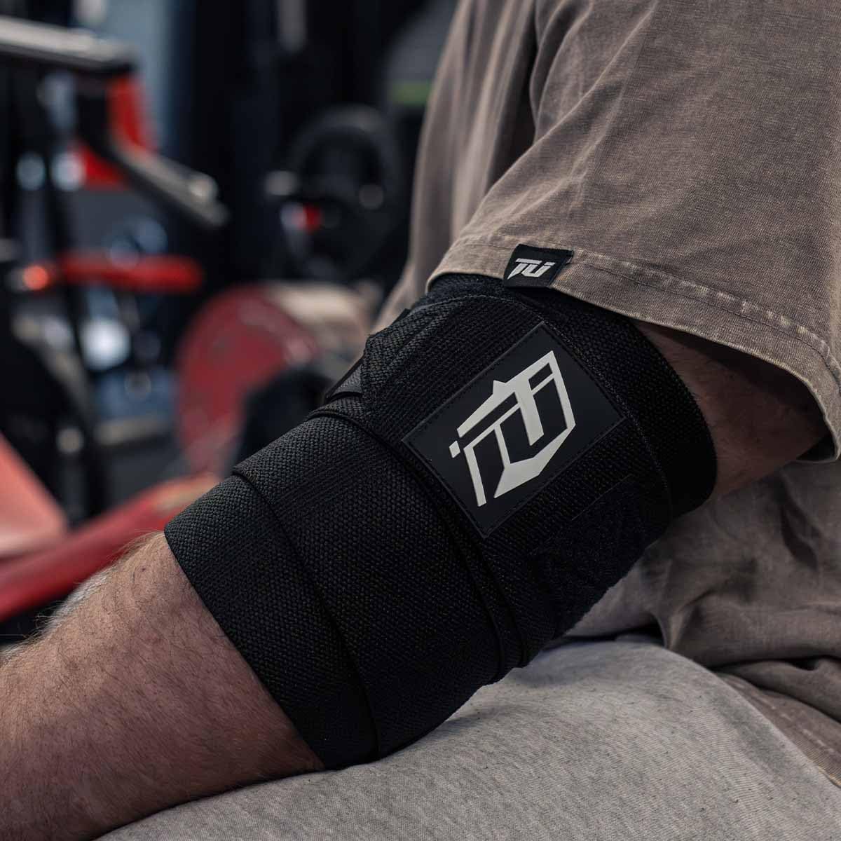Team Industry Black Elbow Wraps