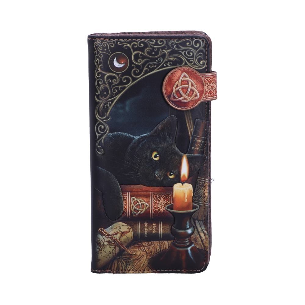 Nemesis Now Lisa Parker Witching Hour Cat Witch Purse Black - 18.5cm