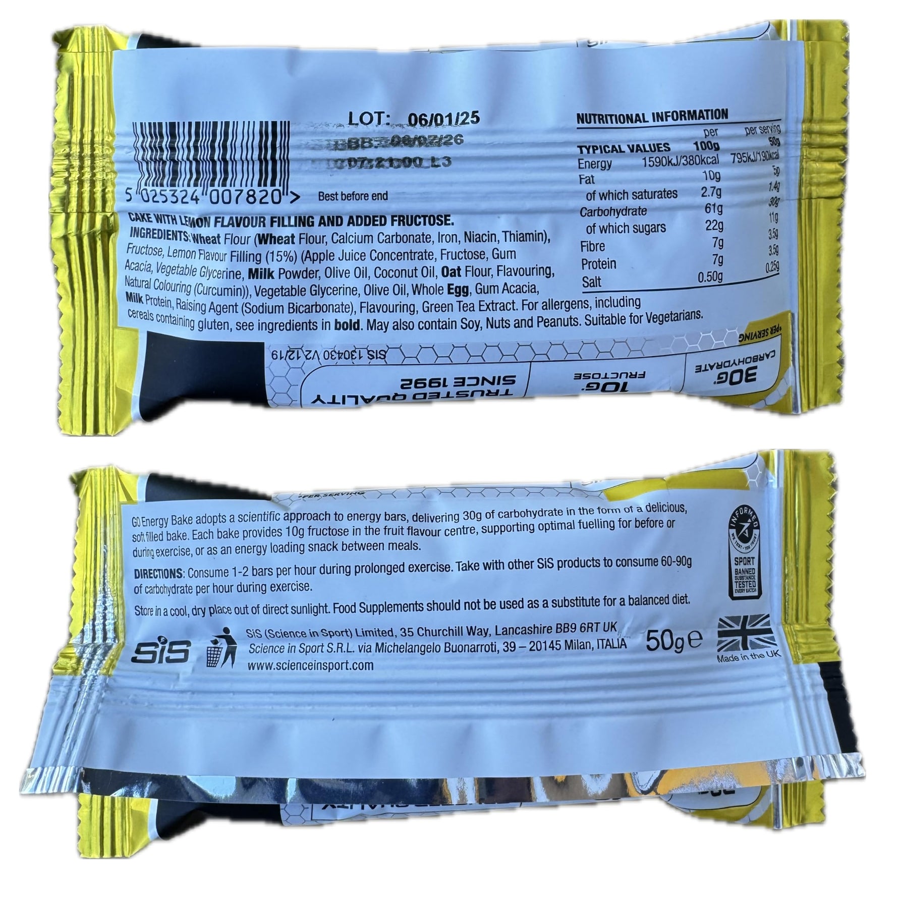 SIS GO Energy Bake 3 Pack