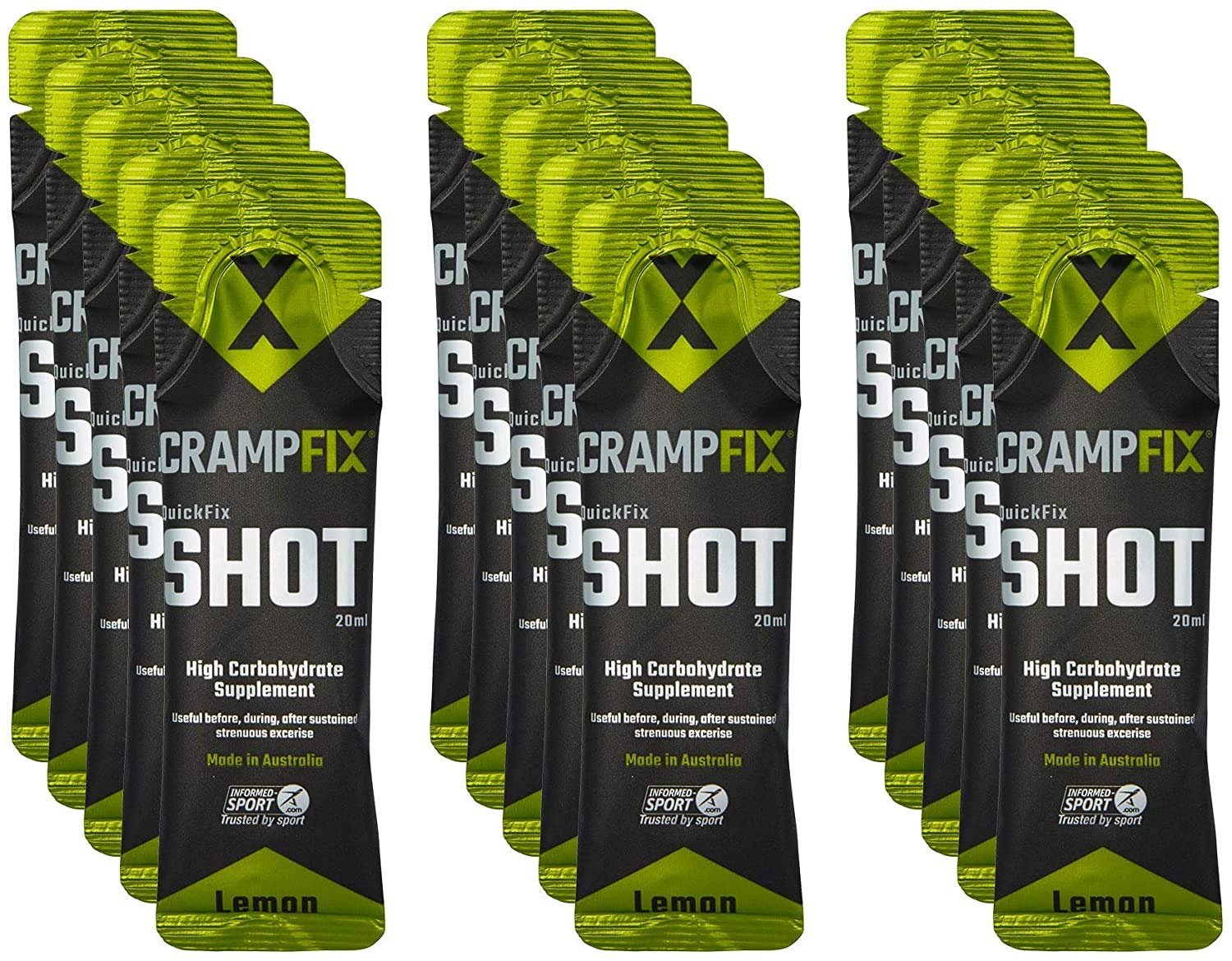 Crampfix QuickFix Shot Sachets - 15 x 20ml Packets