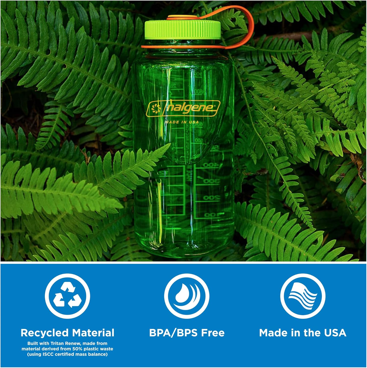 Nalgene MONOCHROME Wide Mouth Water Bottle - 1L / 32oz