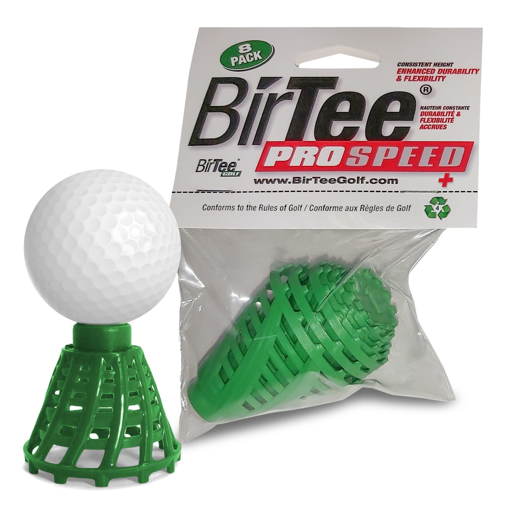 BirTee PRO Speed PLUS Golf Simulator / Winter Tees - 8 Pack