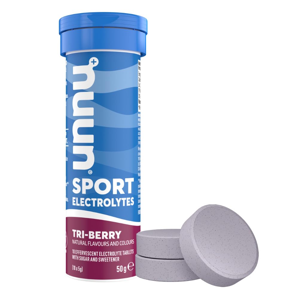 NUUN Sport Electrolytes Hydration Tablets - 4 Tubes of Electrolyte Tabs (40 Total Tablets)
