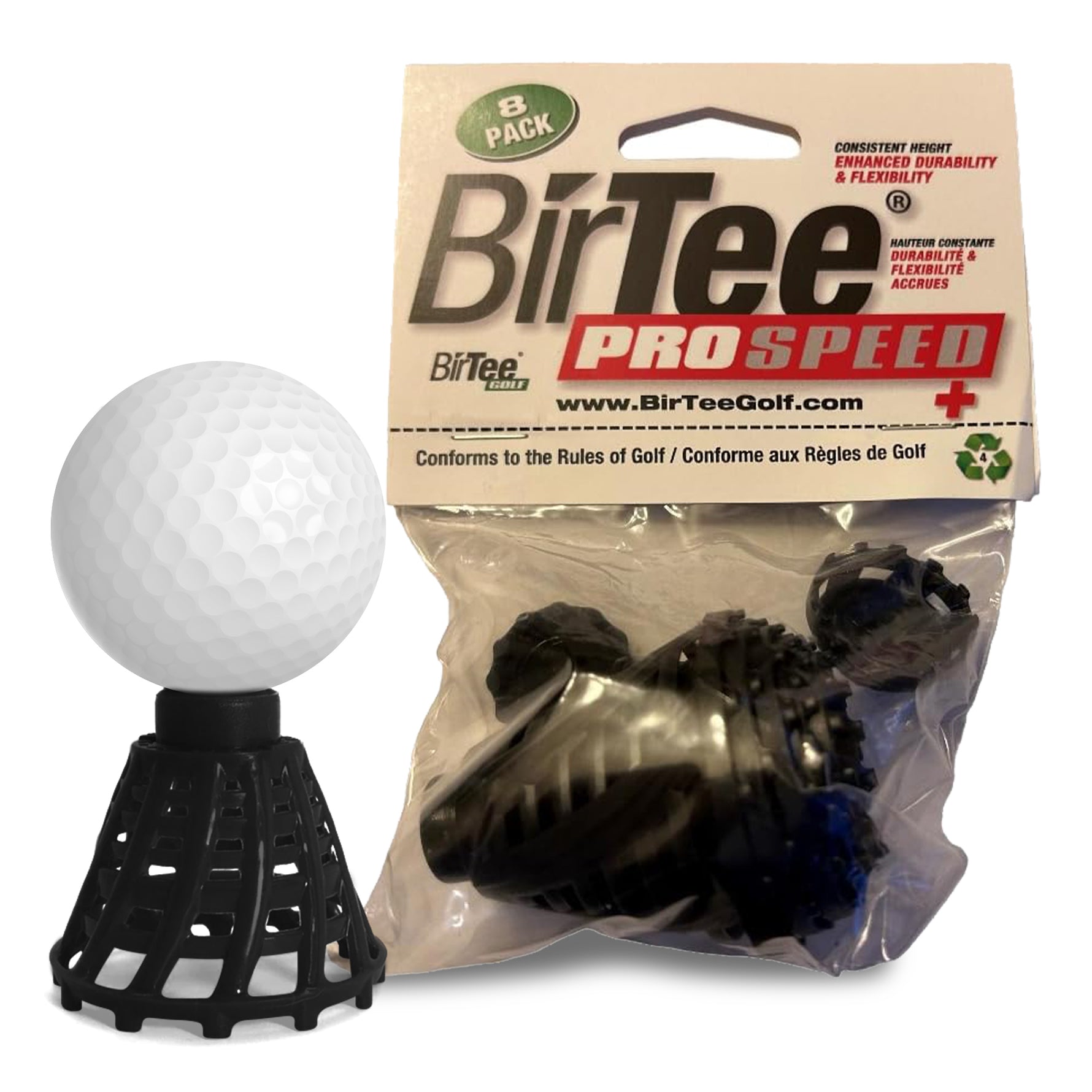 BirTee PRO Speed PLUS Golf Simulator / Winter Tees - 8 Pack