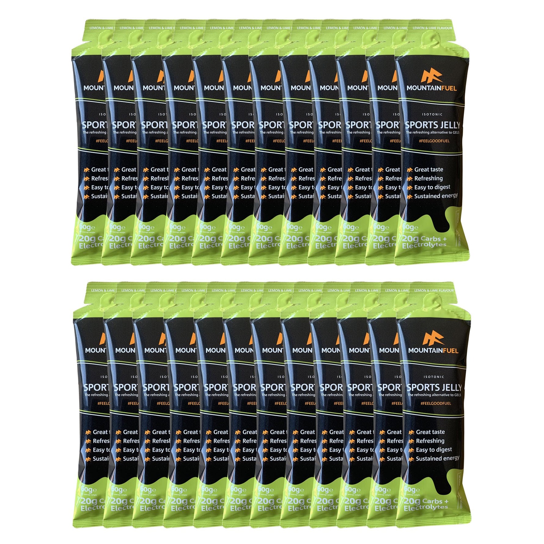 Mountain Fuel Sports Jelly Hydrogel Energy Gel Pouch - Box of 24