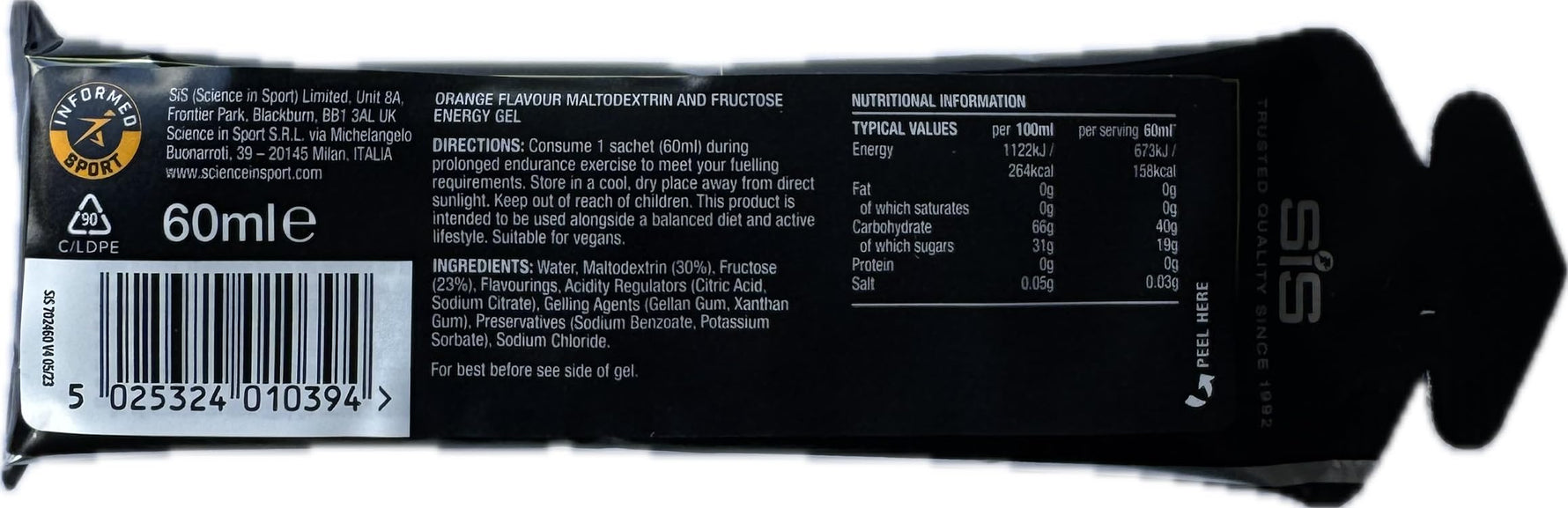 SIS Beta Fuel Energy Gels - 4 Pack