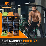 Mountain Fuel Sports Jelly Hydrogel Energy Gel Pouch - 20g of Carbs & Electrolytes - Mineral-Rich Hydration Boost - Vegan, Gluten-Free Performance Fuel - 4 Pack