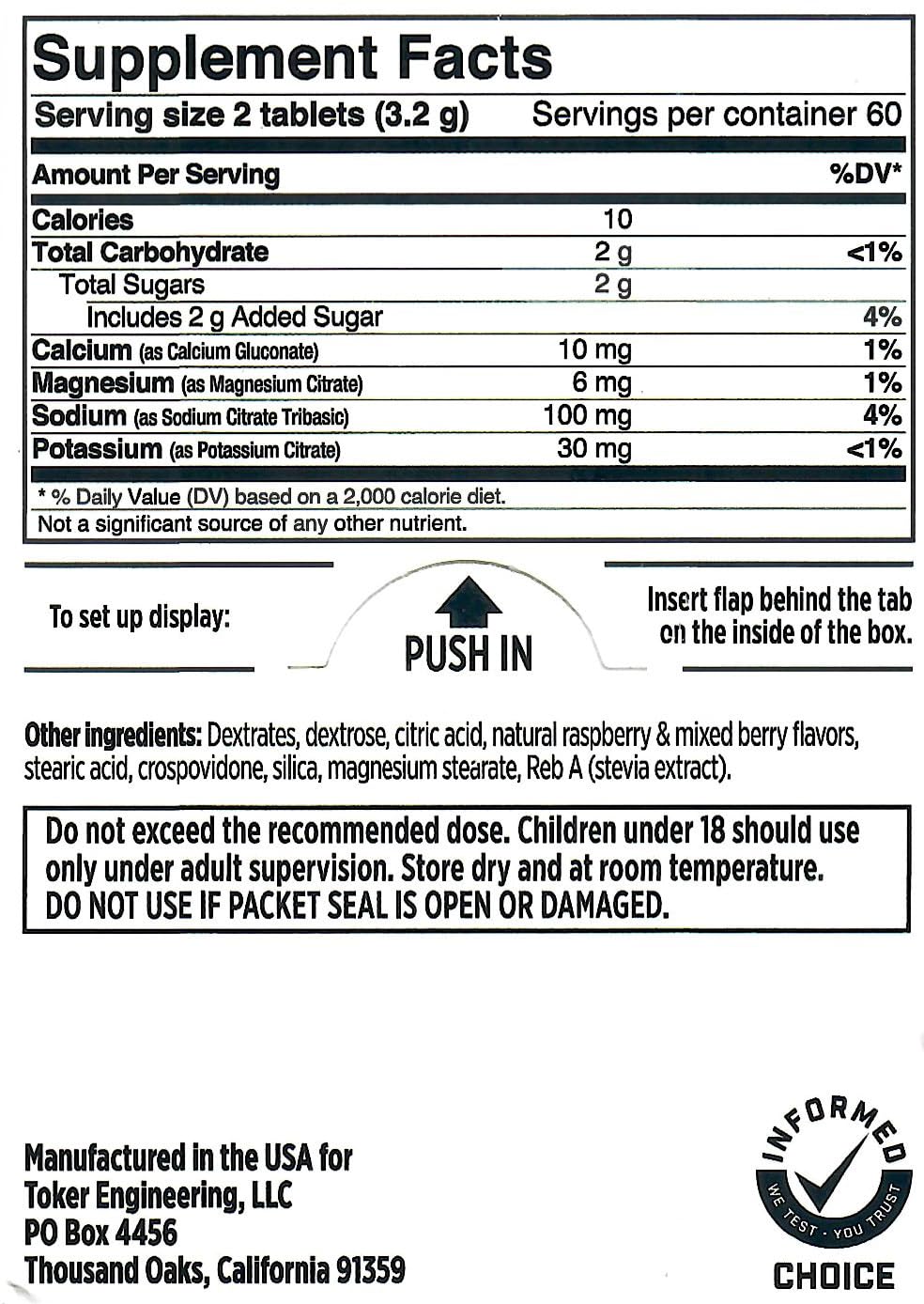 SaltStick Fastchews Electrolyte Replacement - 2 x Packets of 10 Tablets