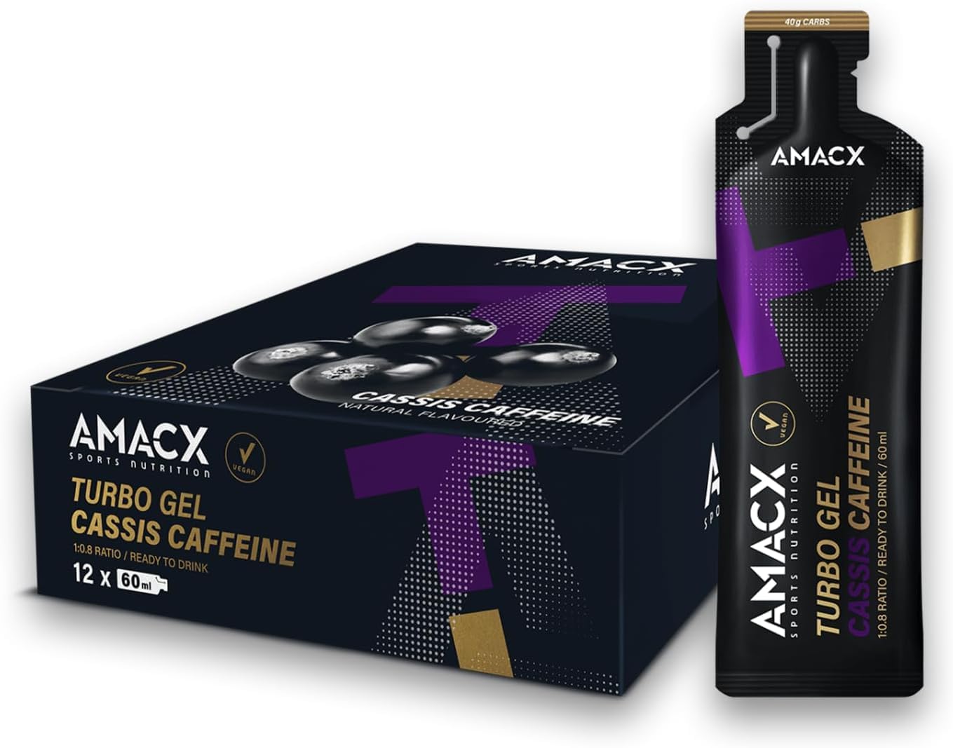 AMACX Turbo Energy Gels - 12 x 60ml