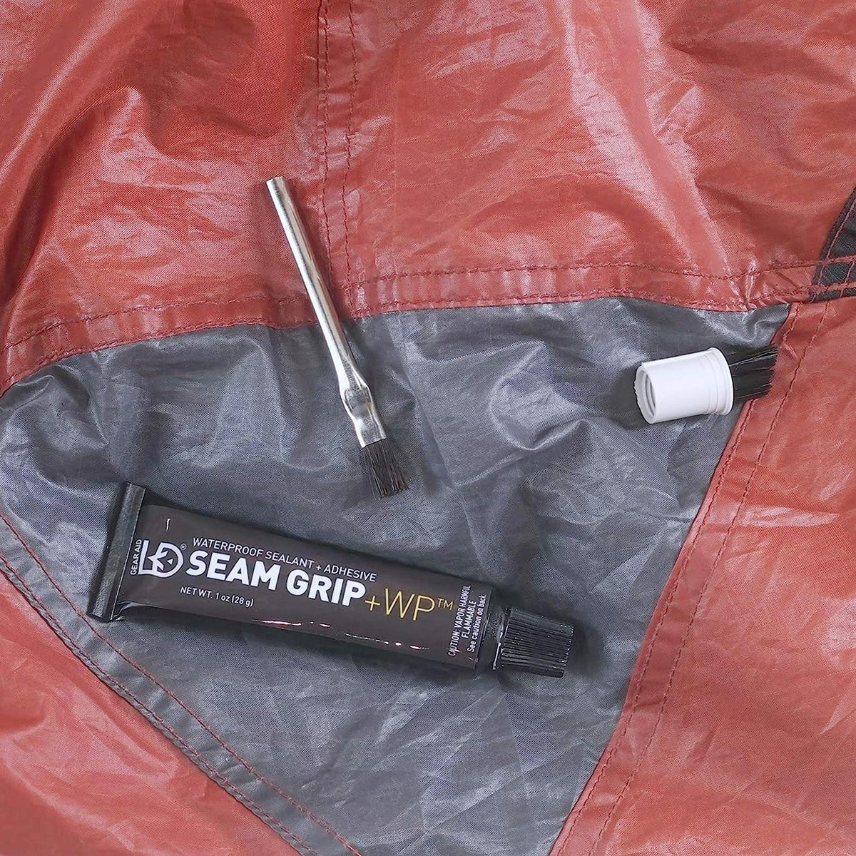 Gear Aid Seam Grip WP Waterproof Sealant and Adhesive for Tents and Outdoor Fabric, Clear, 28 g(single pack)