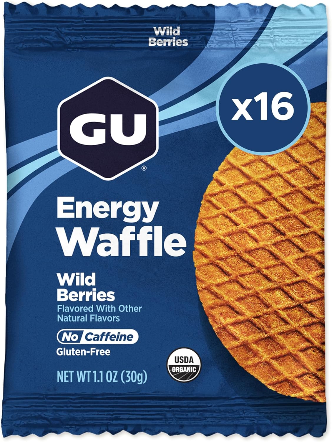 GU Energy Stroopwafels, Wild Berries 16 Pack