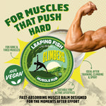 LEAPING FISH Climber's Muscle Rub - Essential Oil Recovery Balm - 60g Tin